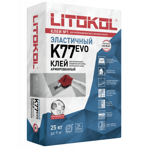 Клей для плитки Литокол К77 25кг (Litokol)